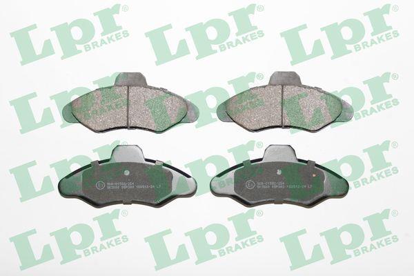 Jeu de 4 plaquettes de frein LPR  ref. 05P383