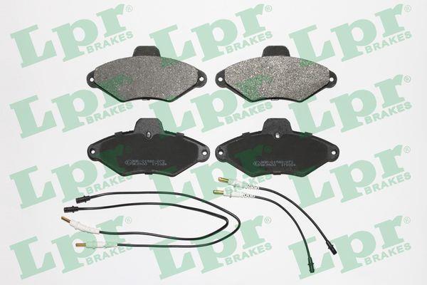 Jeu de 4 plaquettes de frein LPR ref. 05P487