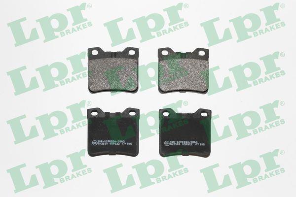 Jeu de 4 plaquettes de frein LPR ref. 05P622