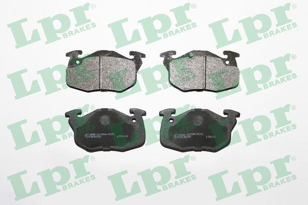 Jeu de 4 plaquettes de frein LPR ref. 05P642