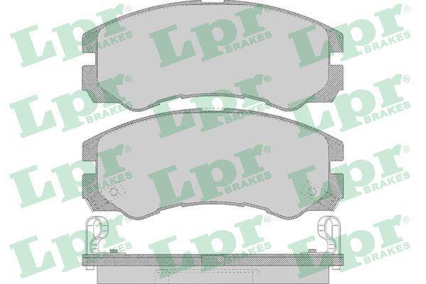 Jeu de 4 plaquettes de frein LPR ref. 05P658