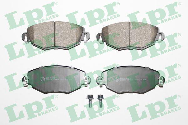 Jeu de 4 plaquettes de frein LPR ref. 05P865