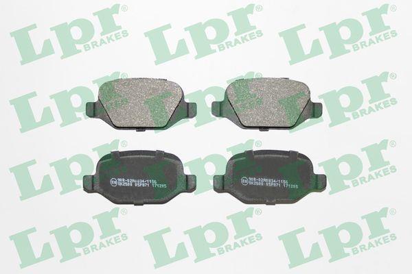 Jeu de 4 plaquettes de frein LPR  ref. 05P871