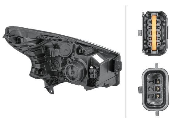 Phare avant (Projecteur principal) HELLA 1EE 011 565-151