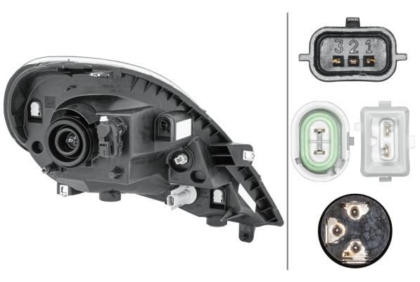 Phare avant (Projecteur principal) HELLA ref. 1EH 354 541-011