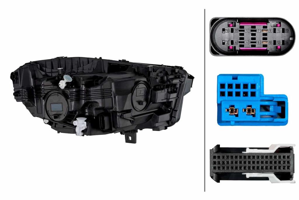 Faro principal HELLA ref. 1EX 015 568-711