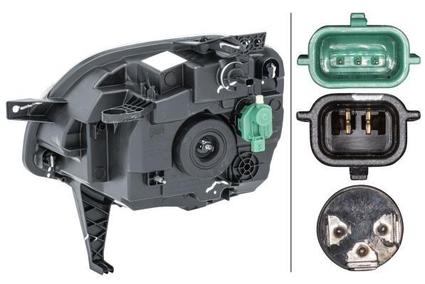 Phare avant (Projecteur principal) HELLA ref. 1LD 011 561-041