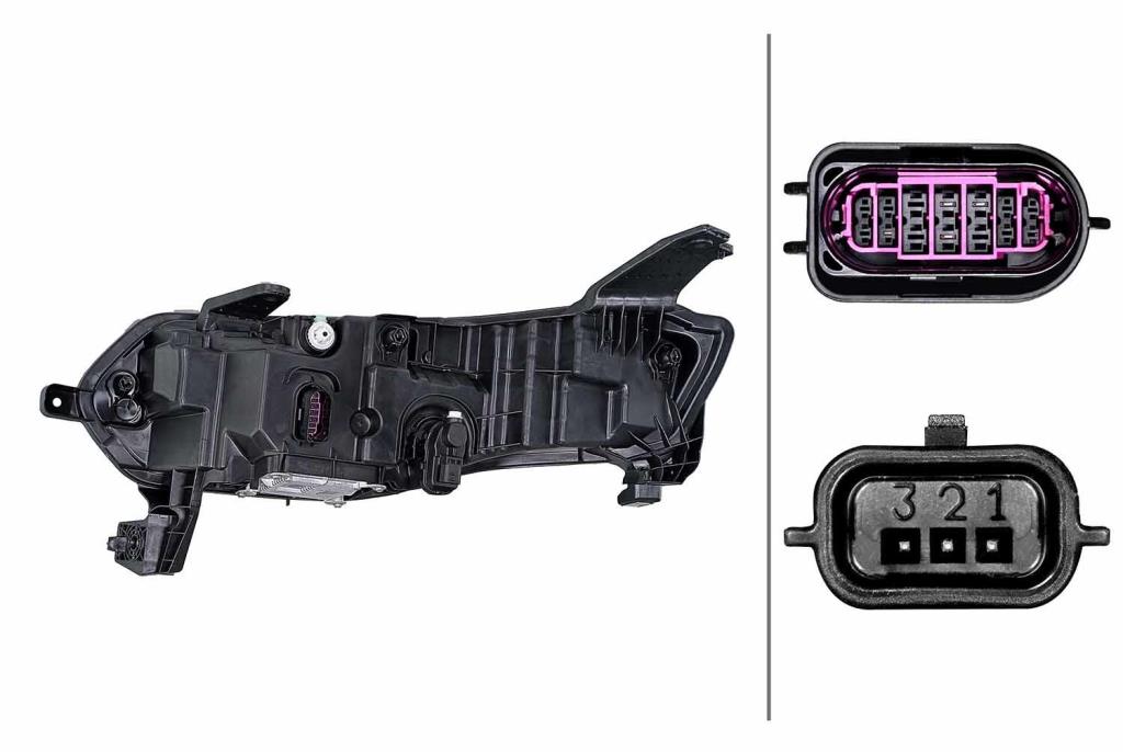Faro principal HELLA ref. 1ZX 015 143-821