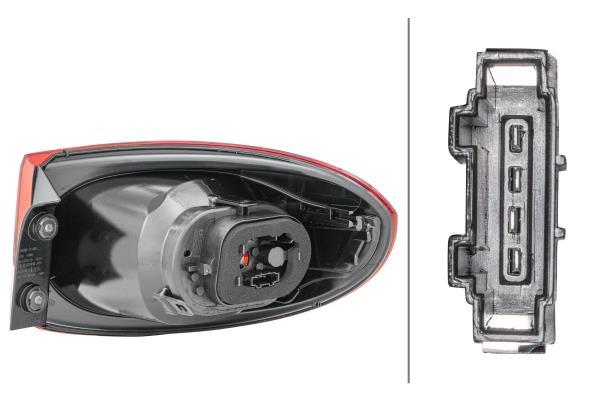 Luz traseira HELLA ref. 2SD 009 691-091
