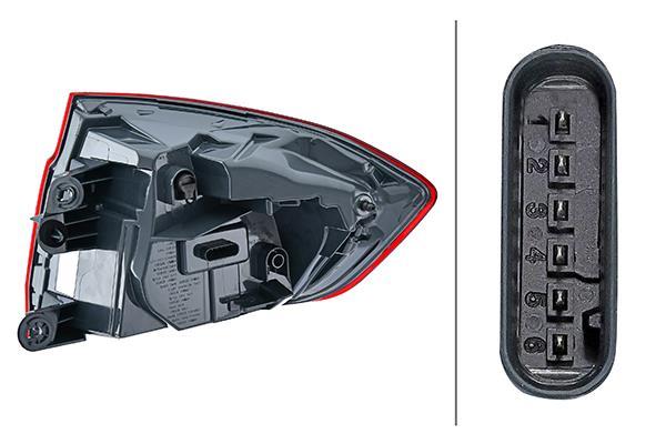 Luz traseira HELLA ref. 2SD 012 147-411