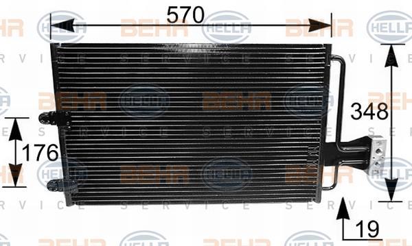 Condenseur, climatisation (Radiateur de climatisation) HELLA 8FC 351 035-231