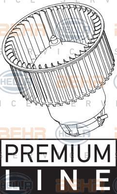 Pulseur d'air habitacle (Ventilateur habitacle) HELLA ref. 8EW 351 040-291