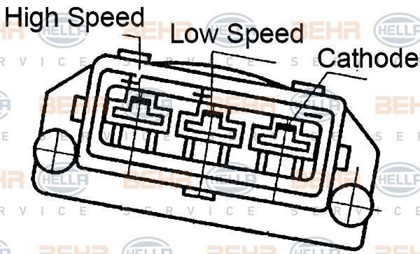 Ventilador do motor HELLA ref. 8EW 351 041-191