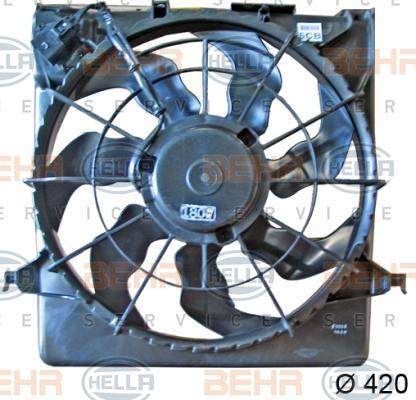 Ventilateur de refroidissement du moteur (Motoventilateur) HELLA ref. 8EW 351 042-791