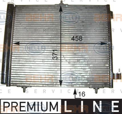 Condenseur, climatisation (Radiateur de climatisation) HELLA ref. 8FC 351 303-541
