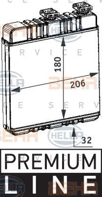 Radiateur de chauffage HELLA ref. 8FH 351 311-141