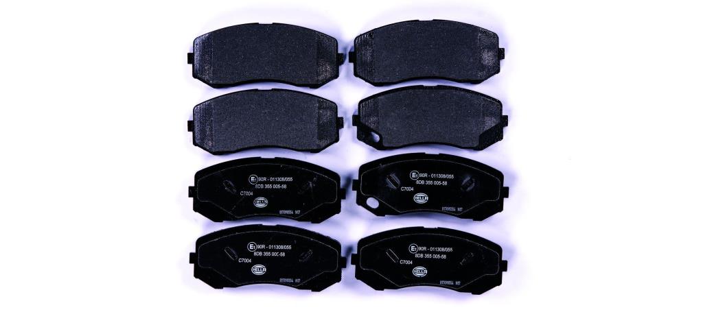Jogo de 4 pastilhas de travão HELLA 8DB 355 005-581