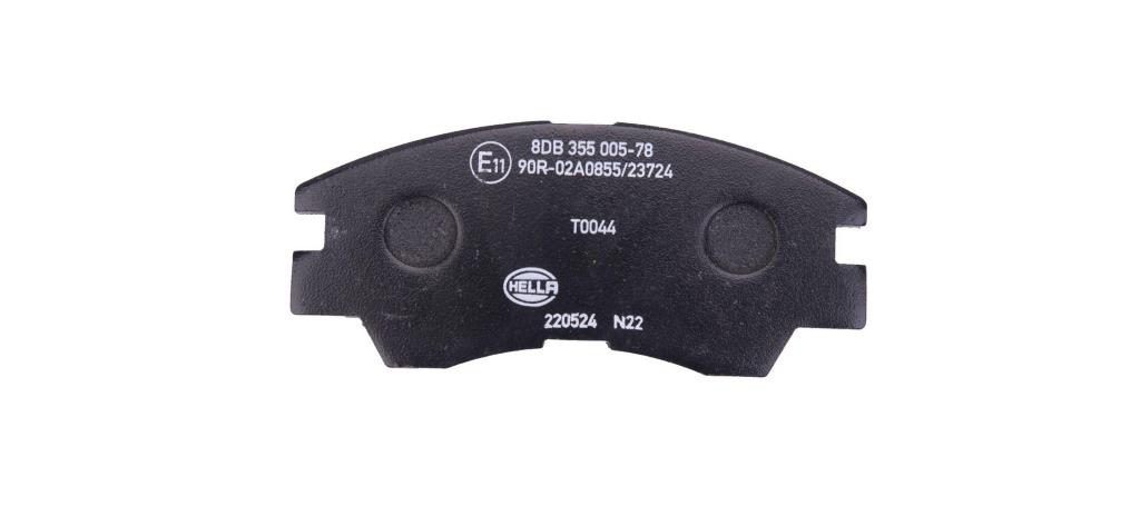 Jeu de 4 plaquettes de frein HELLA ref. 8DB 355 005-781