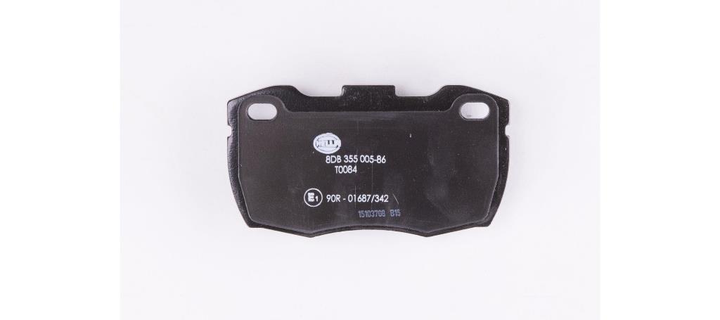 Jeu de 4 plaquettes de frein HELLA ref. 8DB 355 005-861