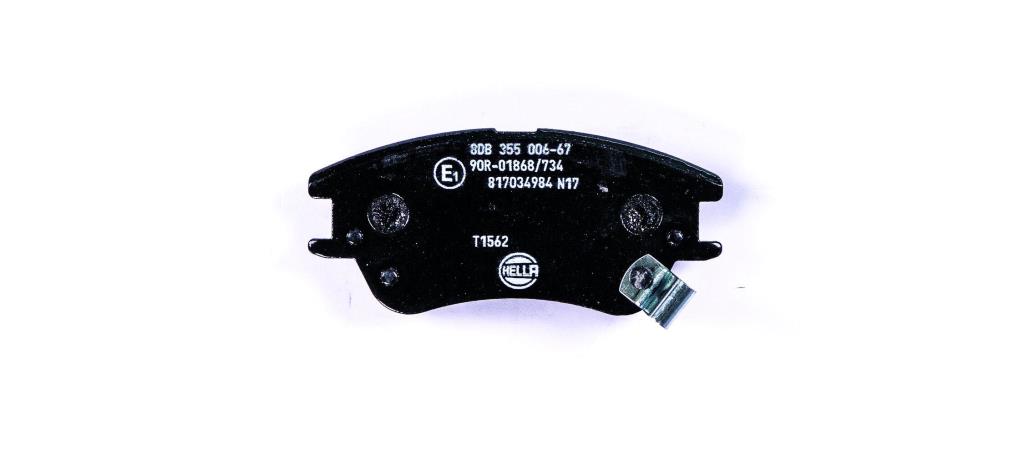 Jeu de 4 plaquettes de frein HELLA ref. 8DB 355 006-671