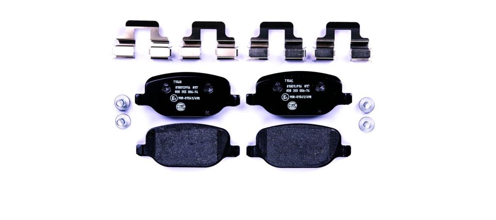 Jeu de 4 plaquettes de frein HELLA ref. 8DB 355 006-741