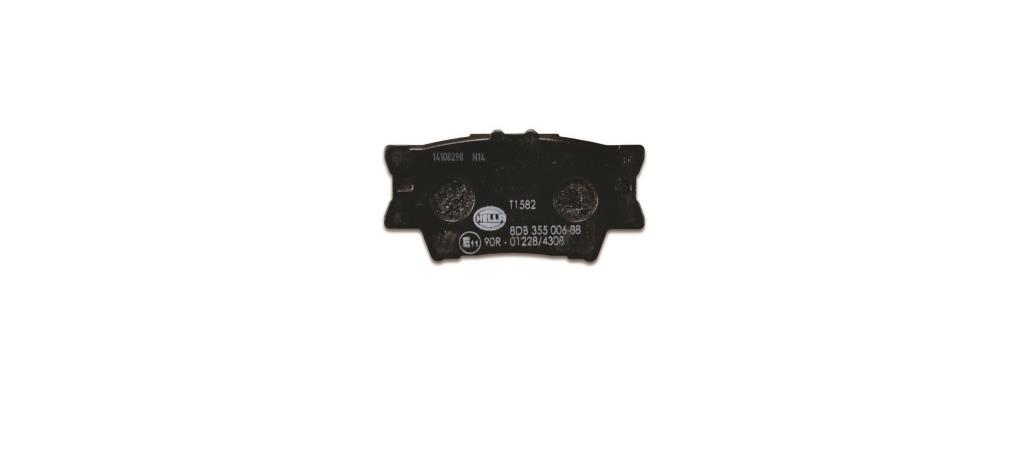 Jeu de 4 plaquettes de frein HELLA ref. 8DB 355 006-881