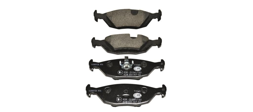 Jeu de 4 plaquettes de frein HELLA ref. 8DB 355 007-521