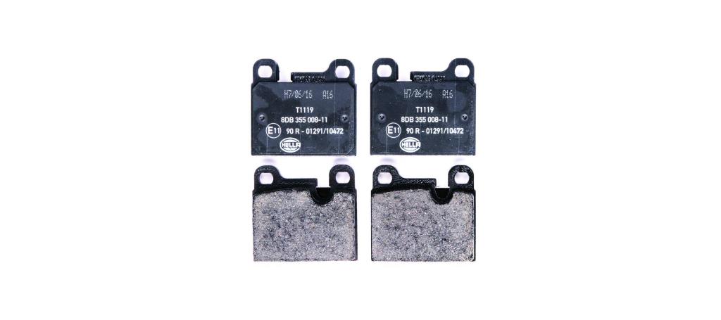 Jeu de 4 plaquettes de frein HELLA ref. 8DB 355 008-111