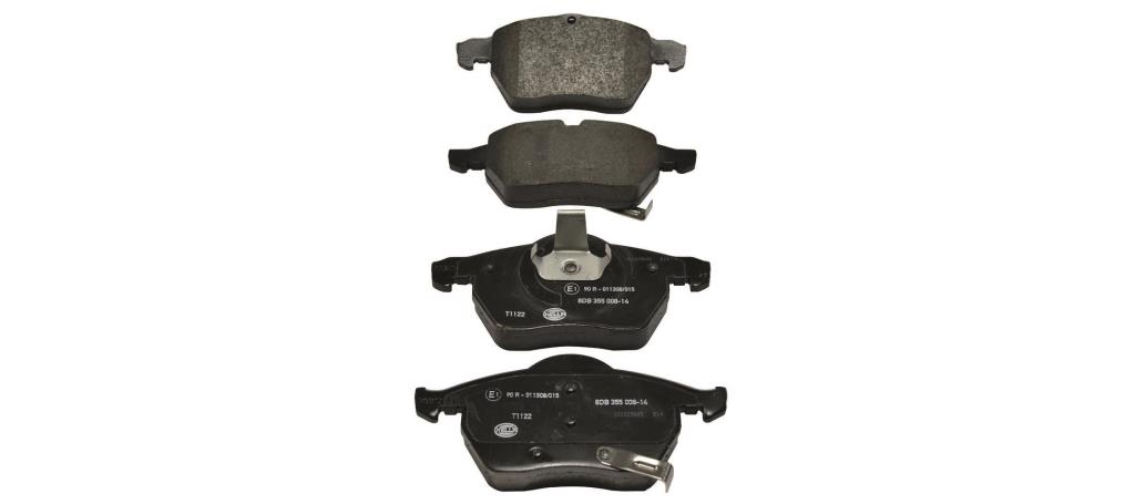 Jeu de 4 plaquettes de frein HELLA ref. 8DB 355 008-141