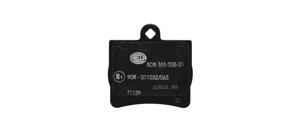 Jeu de 4 plaquettes de frein HELLA ref. 8DB 355 008-311