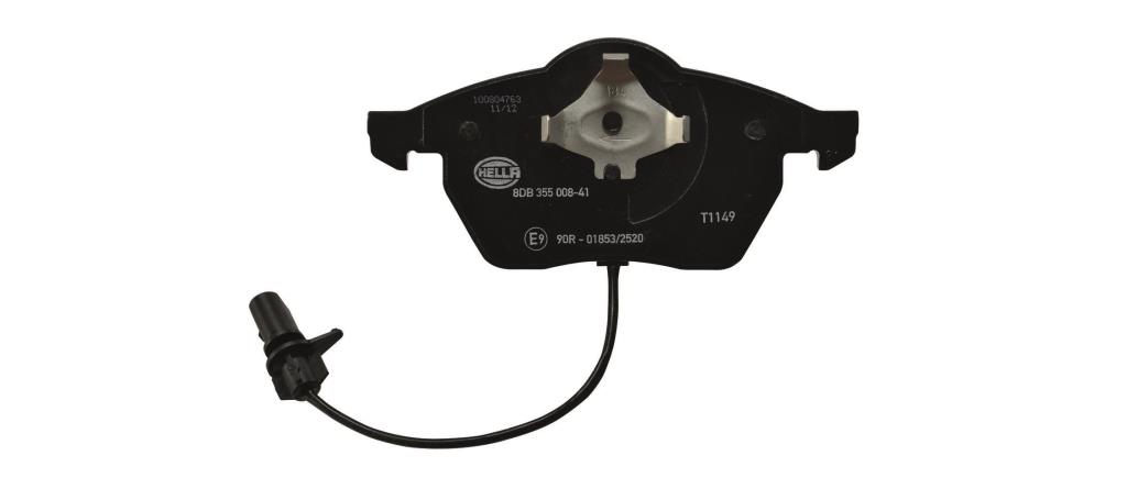 Jeu de 4 plaquettes de frein HELLA ref. 8DB 355 008-411