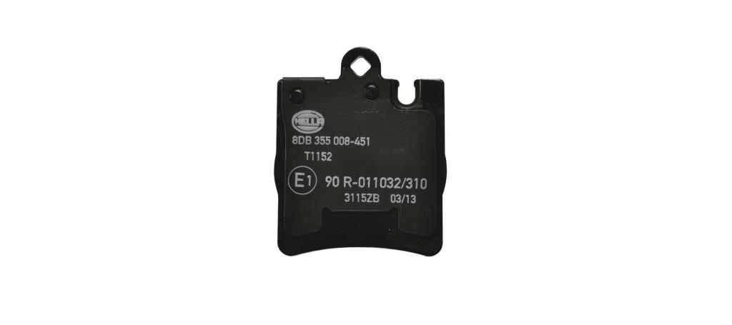 Jeu de 4 plaquettes de frein HELLA ref. 8DB 355 008-451