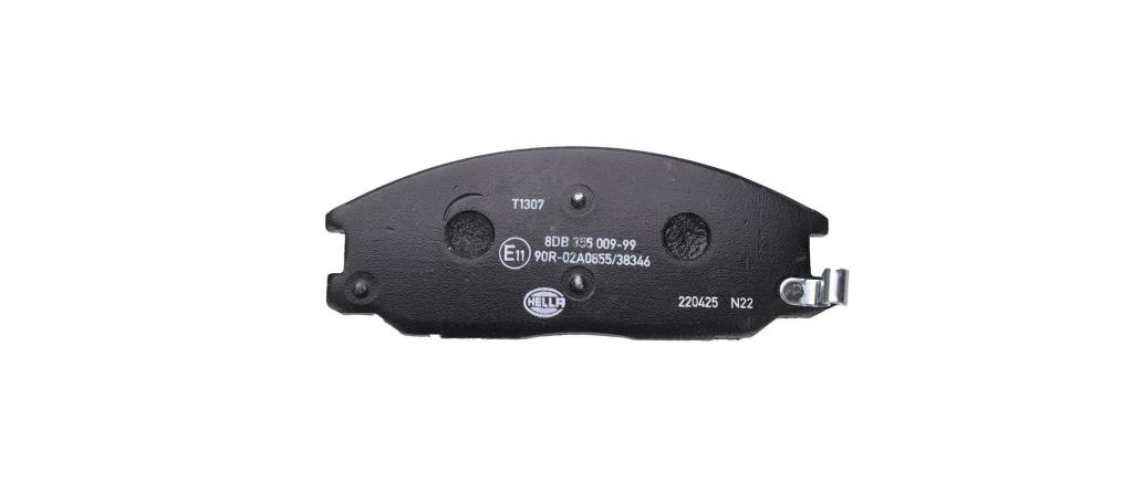 Jeu de 4 plaquettes de frein HELLA ref. 8DB 355 009-991