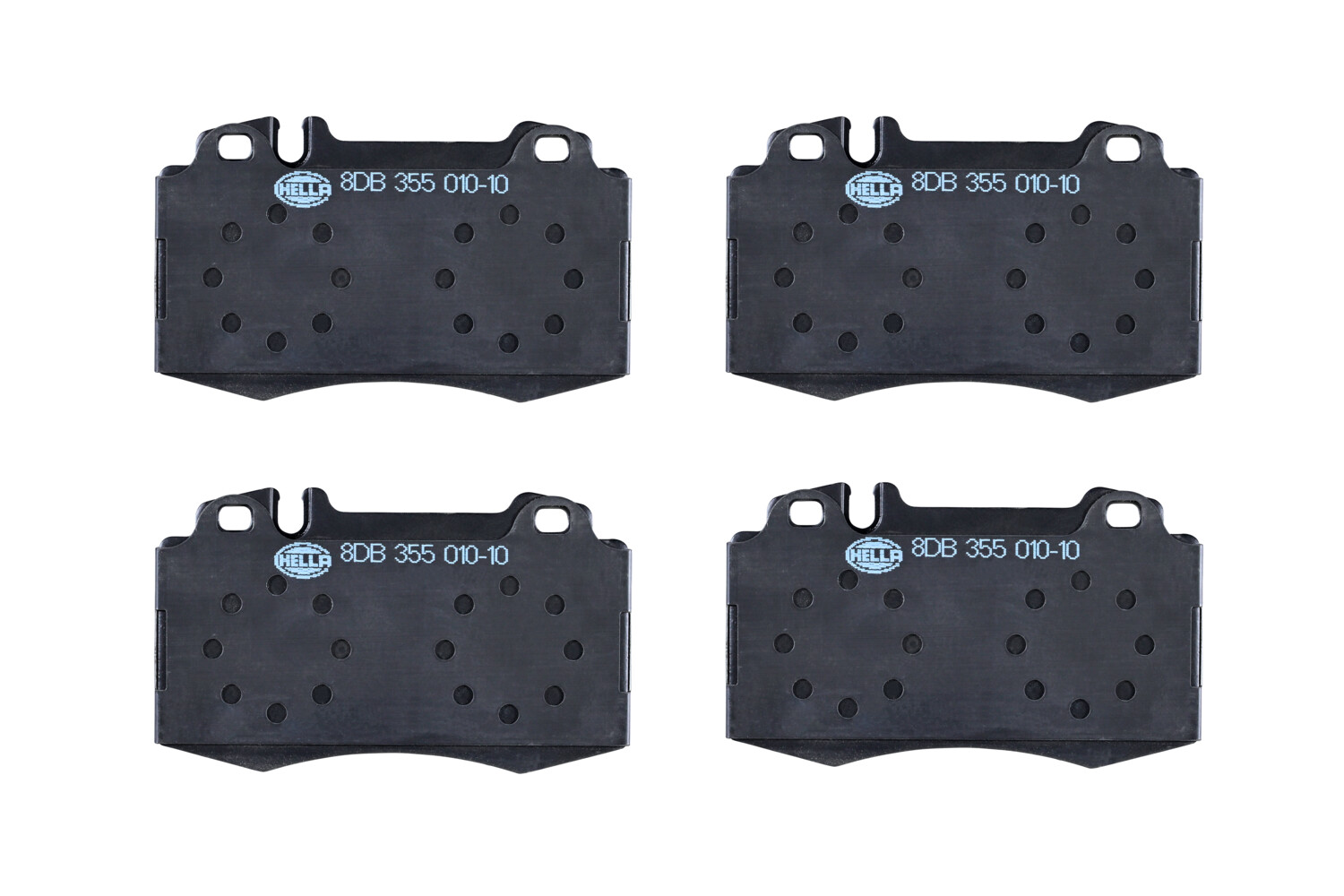 Jeu de 4 plaquettes de frein HELLA ref. 8DB 355 010-101