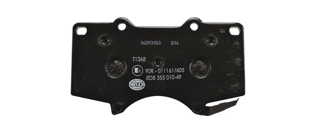 Jeu de 4 plaquettes de frein HELLA ref. 8DB 355 010-491