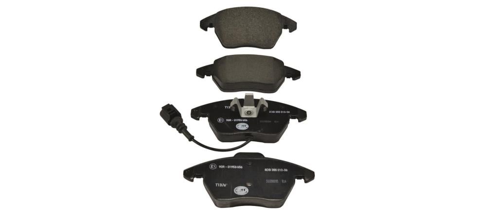 Jeu de 4 plaquettes de frein HELLA ref. 8DB 355 010-581