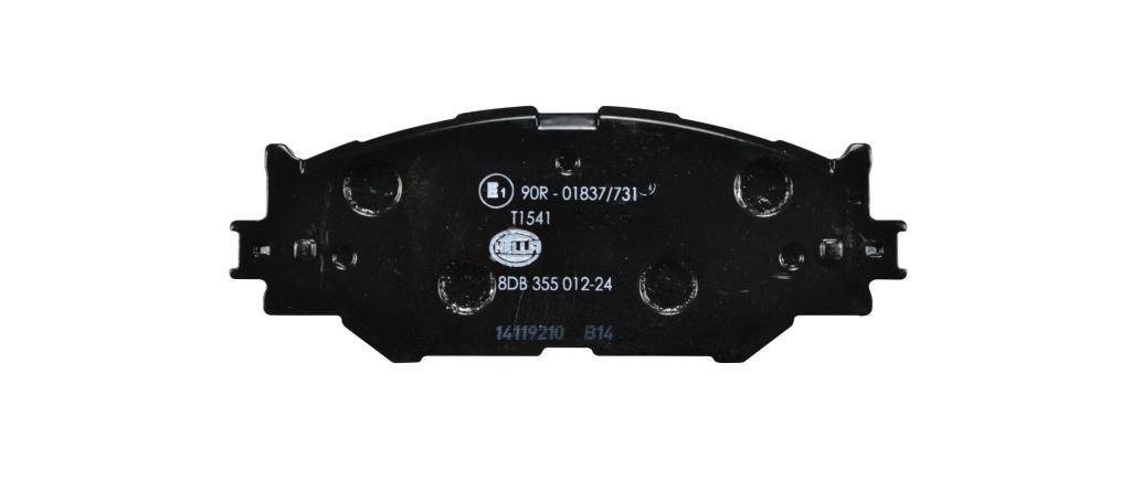 Jeu de 4 plaquettes de frein HELLA ref. 8DB 355 012-241