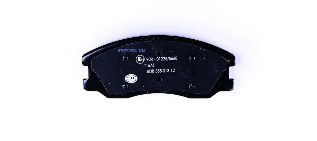 Jeu de 4 plaquettes de frein HELLA ref. 8DB 355 013-121