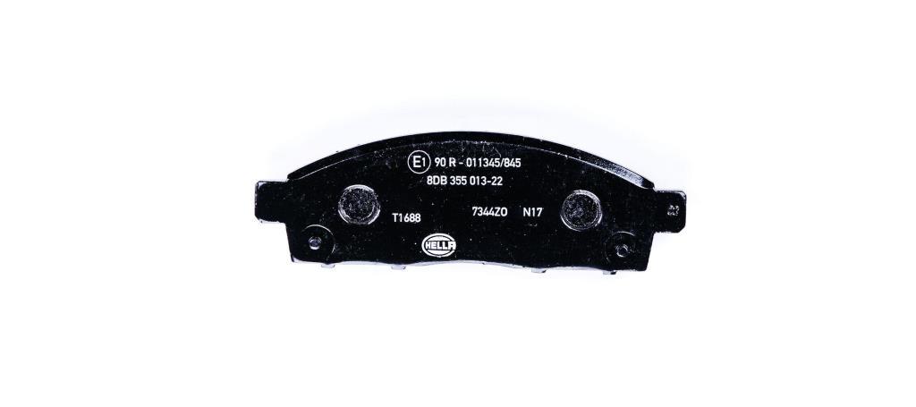 Jeu de 4 plaquettes de frein HELLA ref. 8DB 355 013-221