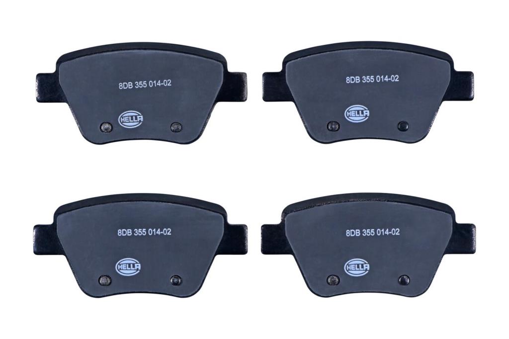 Jeu de 4 plaquettes de frein HELLA ref. 8DB 355 014-021