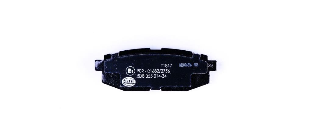 Jeu de 4 plaquettes de frein HELLA ref. 8DB 355 014-341