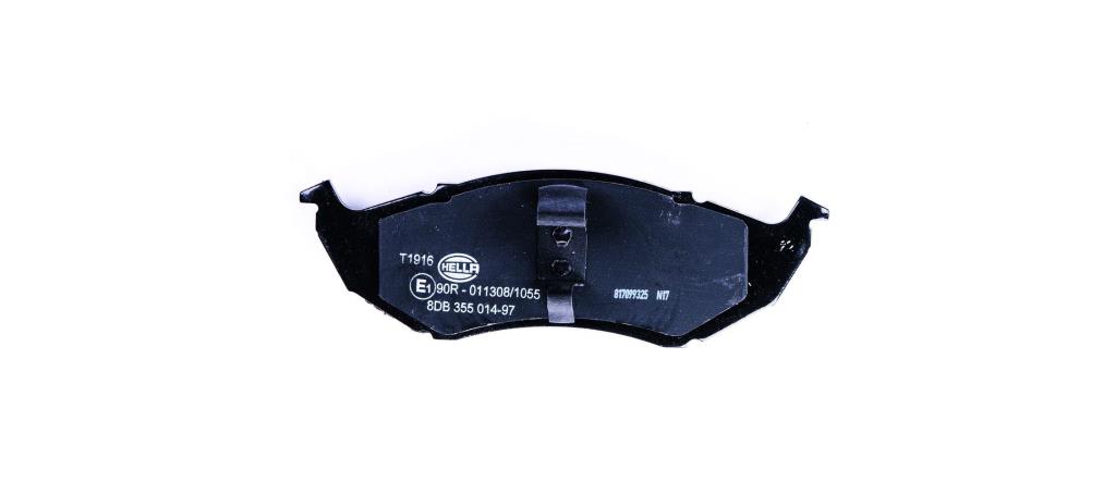 Jeu de 4 plaquettes de frein HELLA ref. 8DB 355 014-971