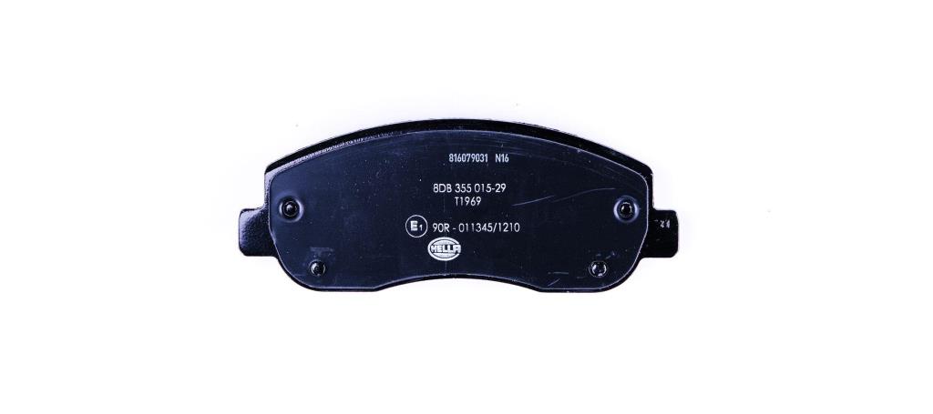 Jeu de 4 plaquettes de frein HELLA ref. 8DB 355 015-291