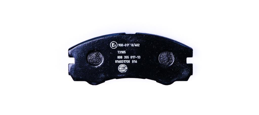 Jeu de 4 plaquettes de frein HELLA ref. 8DB 355 017-131