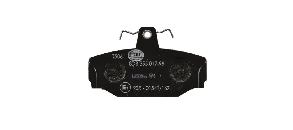Jeu de 4 plaquettes de frein HELLA ref. 8DB 355 017-991