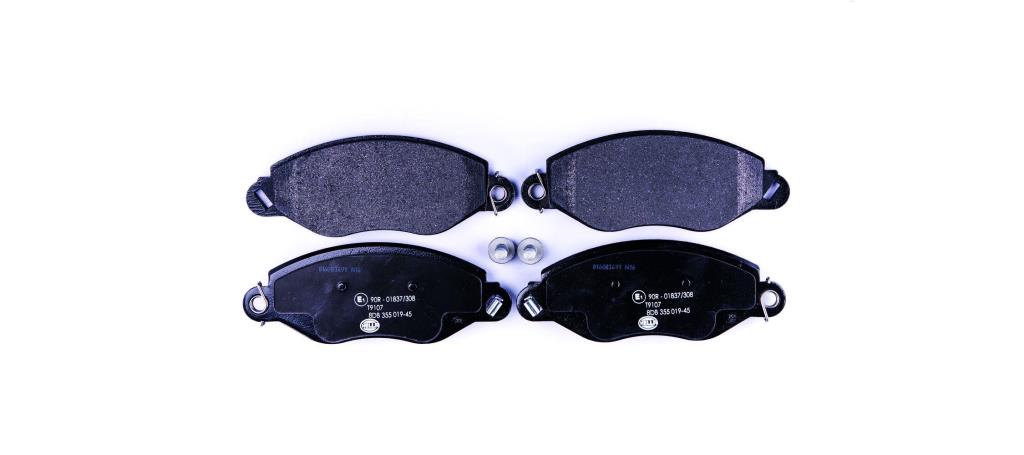 Jeu de 4 plaquettes de frein HELLA ref. 8DB 355 019-451