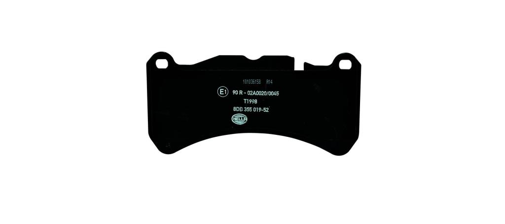 Jeu de 4 plaquettes de frein HELLA ref. 8DB 355 019-521