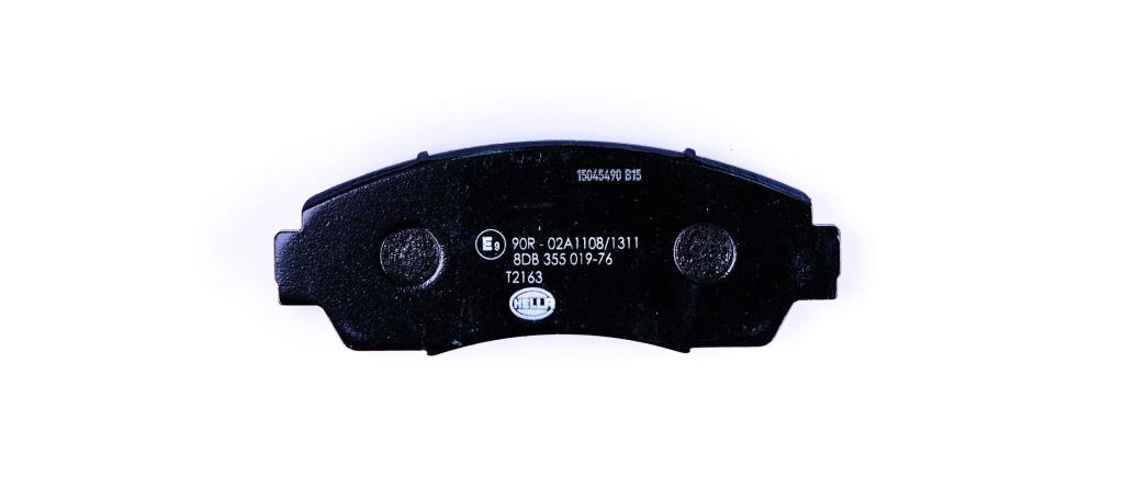 Jeu de 4 plaquettes de frein HELLA ref. 8DB 355 019-761