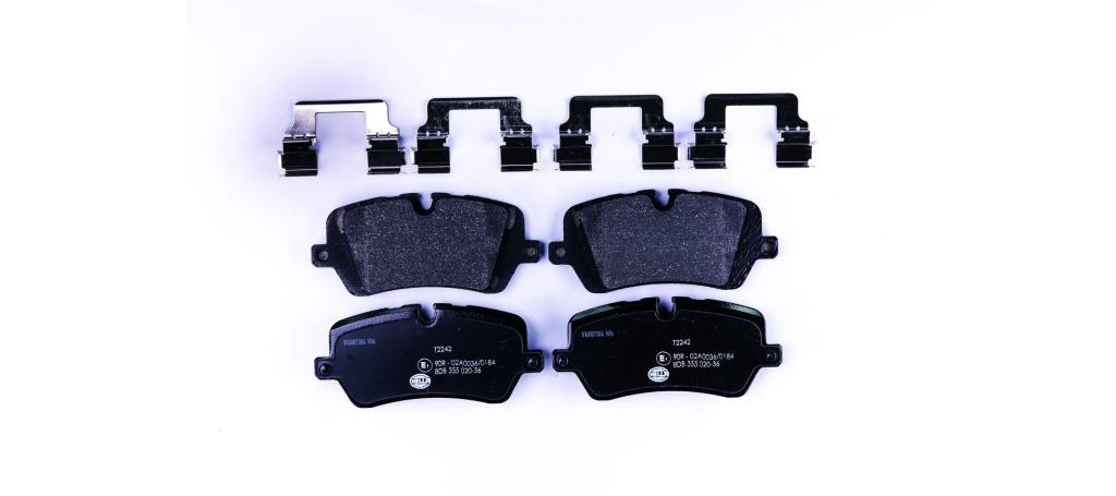 Jeu de 4 plaquettes de frein HELLA ref. 8DB 355 020-361