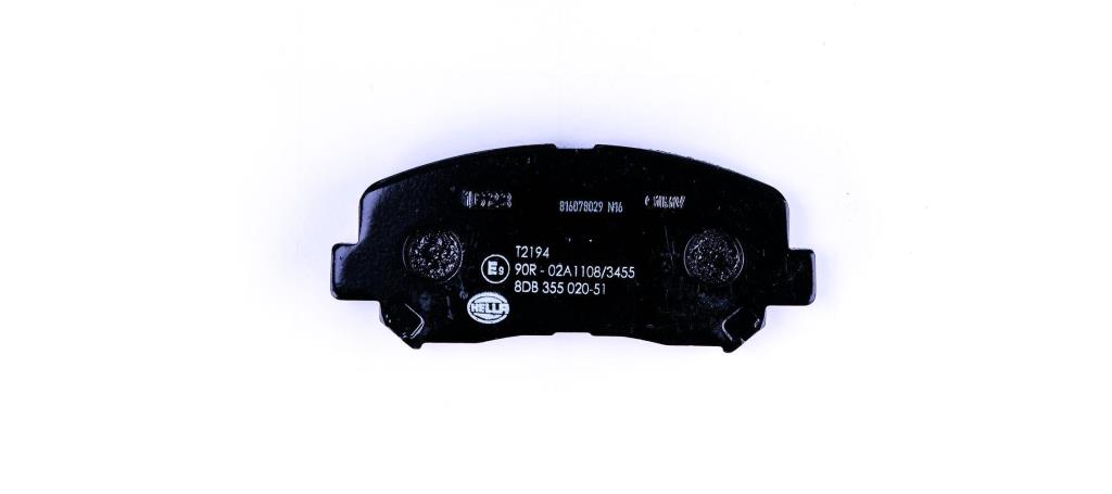 Jeu de 4 plaquettes de frein HELLA ref. 8DB 355 020-511